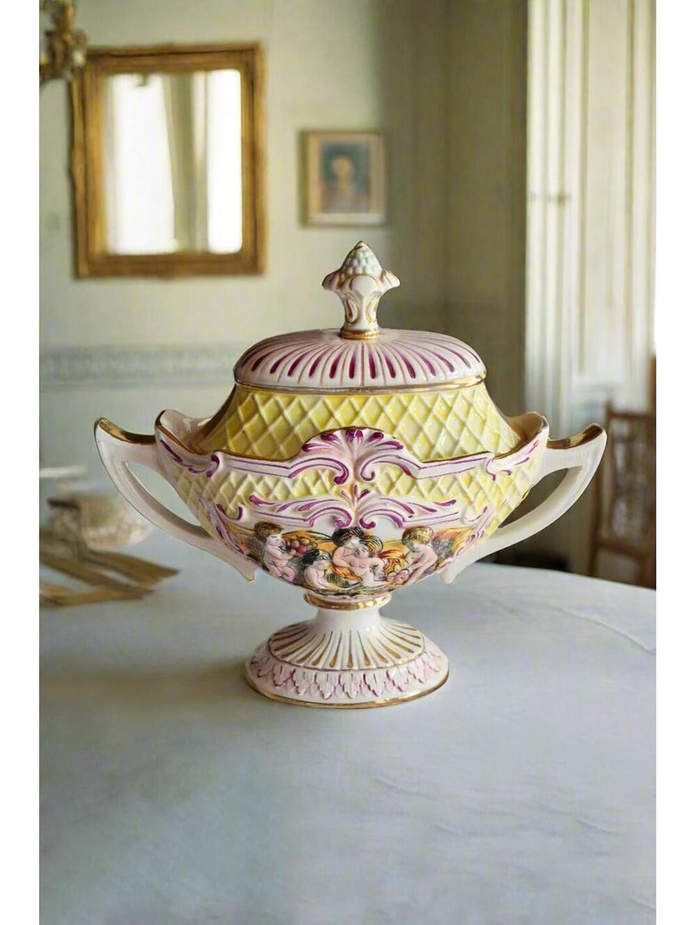 Capodimonte Porcelain Soup Tureen